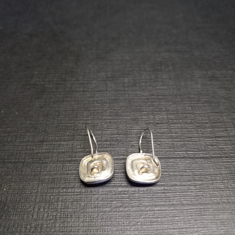 Sterling Silver Square Earring - image 2